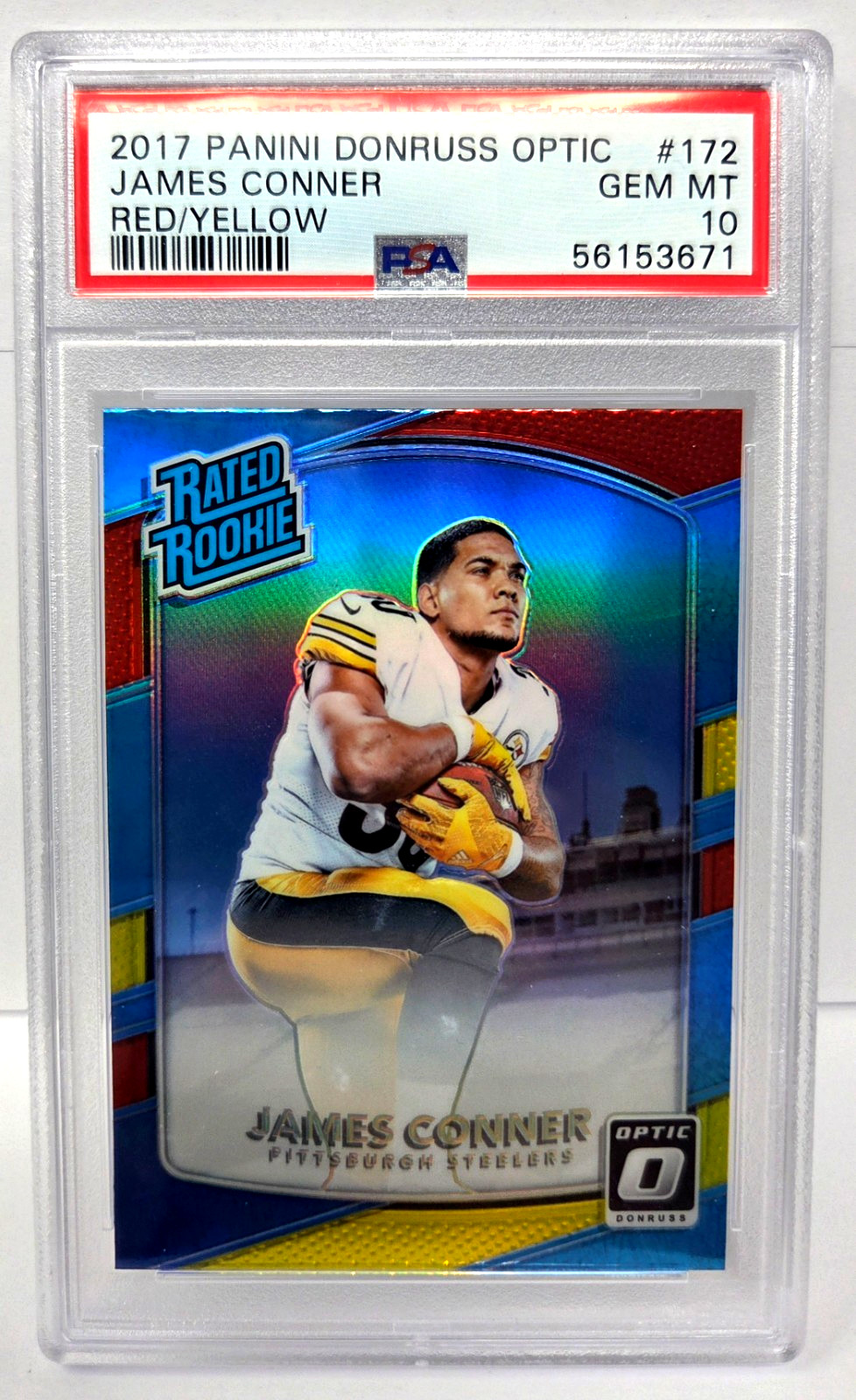 James Conner Panini Donruss Optic #172 Red/Yellow
