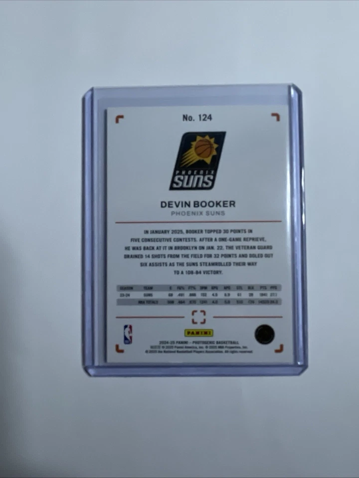 Panini Photogenic 2024-25 - #124 Devin Booker 1 de 1 Foto 3 de 3