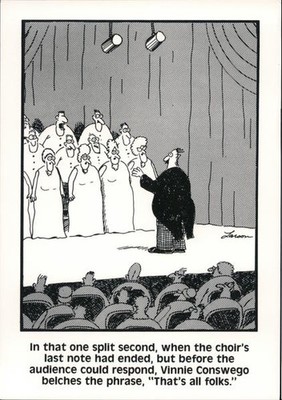 Gary Larson The Far Side: That One Split Second Original Vintage Postcard