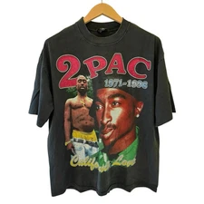 Vintage Tupac Shakur 2Pac 1971-96 Memorial Rap Reprint Shirt AN52383