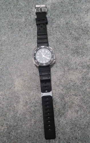 VINTAGE MEN'S SEIKO DIVERS WATCH TURTLE 6309-7049 RUNNING KEEPS TIME