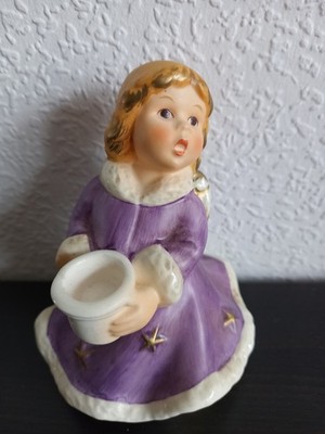 Goebel - Engel Lila  42528 ca 10 cm , Kerzenhalter Porzellan