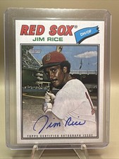 2026 Topps Heritage JIM RICE Real On Card Auto - Red Sox Hall of Fame HOF