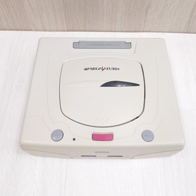 Sega Saturn white Console with 2 Virtua Gun controllers & 5 games Japanese