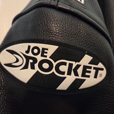 Jacket Motorcycle RARE Joe Rocket Jordan Motorsports Black Leather