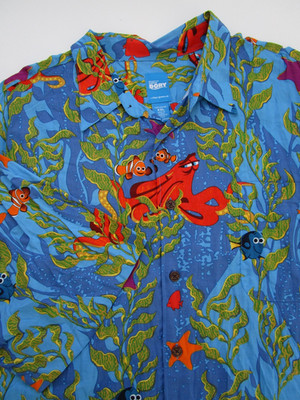 Mens XXL Disney Pixar Finding Dory Reyn Spooner shirt Nemo hawaiian