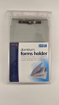 Officemate Aluminum Forms Holder Letter Size 5 2/3''x9 1/2'' 30 Page Capacity