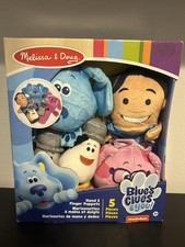 BRAND NEW MELISSA DOUG BLUE'S CLUES YOU HAND FINGER PUPPETS 5 PCS 2021