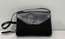Nina Ricci Women's Black Leather Clasp Shoulder Handbag
