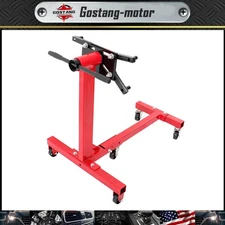 1500 Lbs Engine Stand 3/4 Ton Rotating Engine Motor Stand w/ 360° Adjustable Red