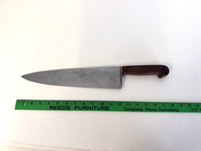 Vintage Hoffritz Germany Super Stainless Kitchen Knife Wood Handle 12" BLADE
