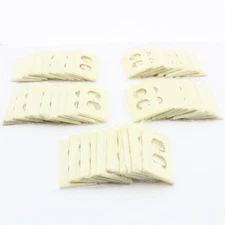 Cooper 2132A Almond 1-Gang Duplex Outlet Receptacle Thermoset Wallplates 50-Pack