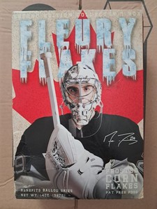 Fleury Flakes Frosted Corn Flakes Marc-Andre Fleury Vintage Hockey Cereal Box