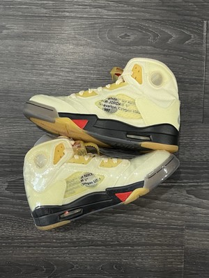 Off-White x Air Jordan 5 Retro 'Sail' | eBay