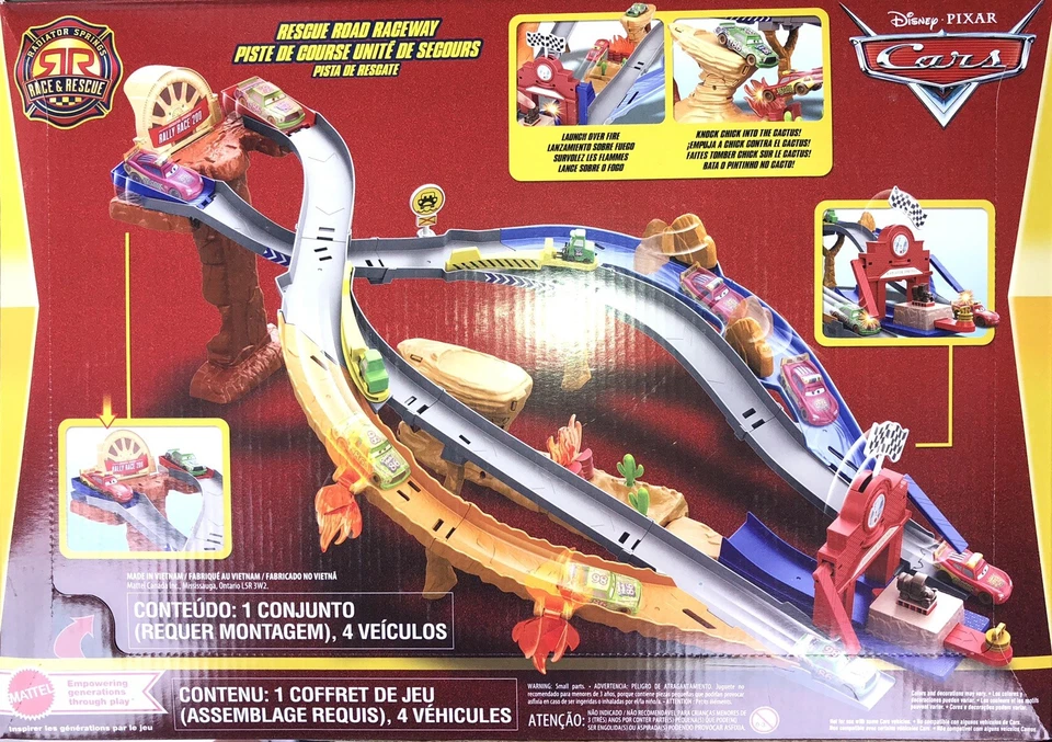 Disney Pixar Cars Race & Rescue Road Raceway Playset New Same Day Ship - Image 2 of 4