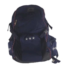 Equine Couture Super Star Back Pack  Navy Red Piping-STD Gear Bag Waterpoof