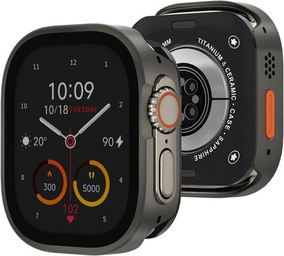 Aluminum Metal Case for Apple Watch Ultra 49mm Ultra-Thin Rugged Bumper