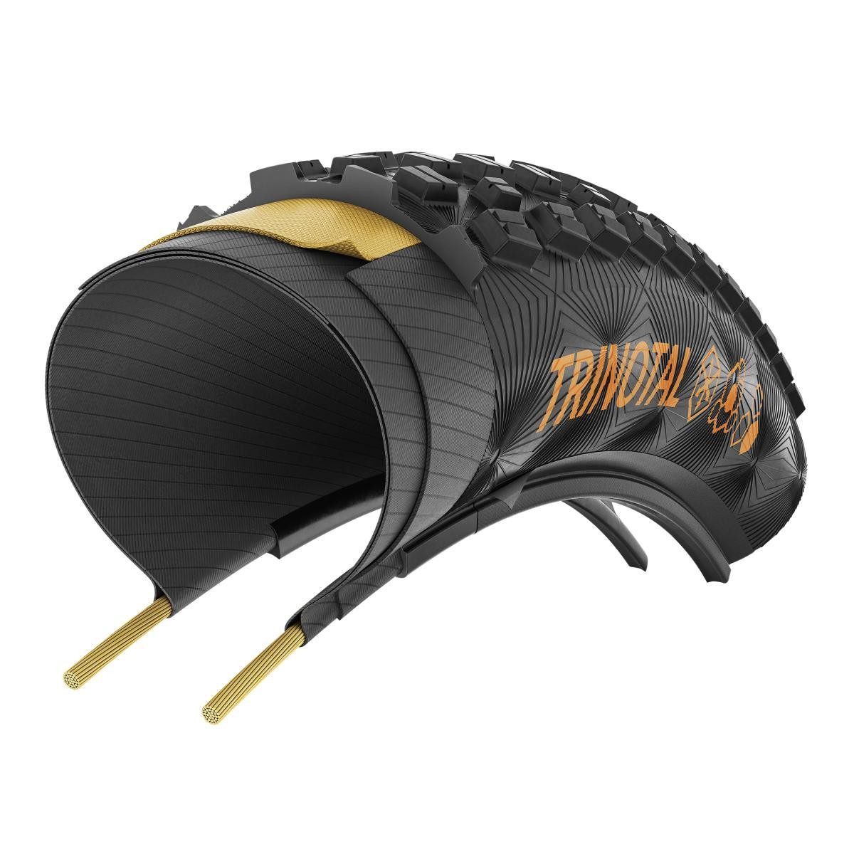 Pneu VTT 29 x 2.20 Continental Trail Grip noir tubeless ready souple pour vélos cross-country