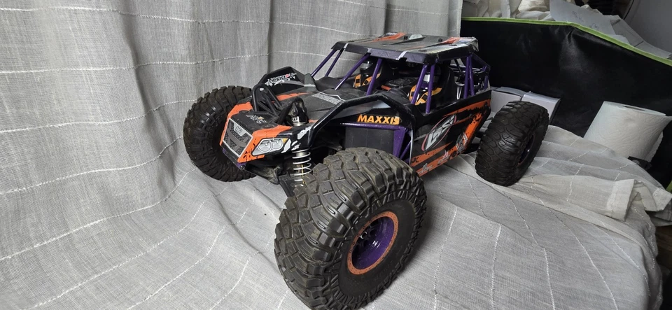 LOSI Rock Rey 1/10 4WD Brushless RTR Rock Racer com AVC Orange Rc Truck buggy - Imagem 4 de 4