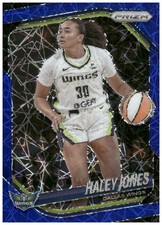 2025 Panini Prizm WNBA #43 Haley Jones Blue Velocity Prizms