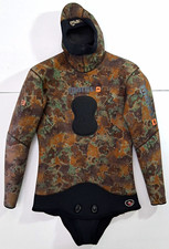 Mares Instinct Camo Brown 5.5mm Spearfishing Wetsuit Jacket Open Cell XXL 6