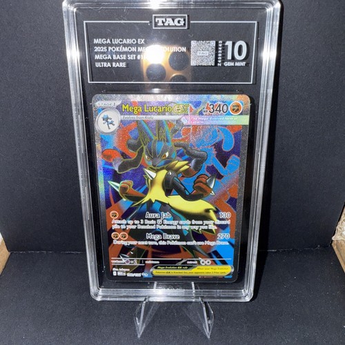 Mega Lucario ex graded TAG 10 for sale on eBay