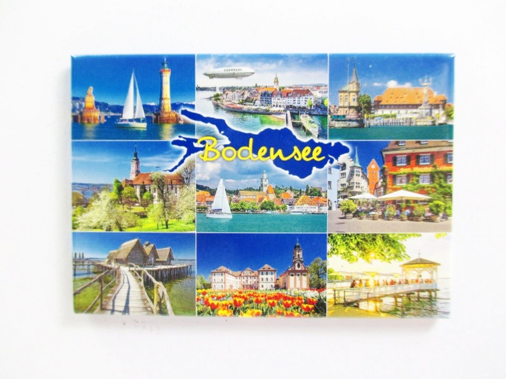 Lake Constance magnet photo souvenir Zeppelin Lindau Mainau Switzerland Austr...