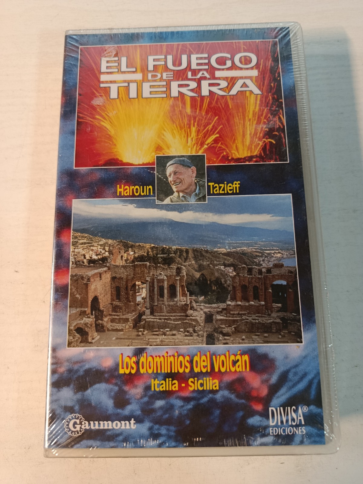 El Fuego De La Tierra Haroun Tazieff Dominios Volcan 1994 VHS PAL Español Nuevo