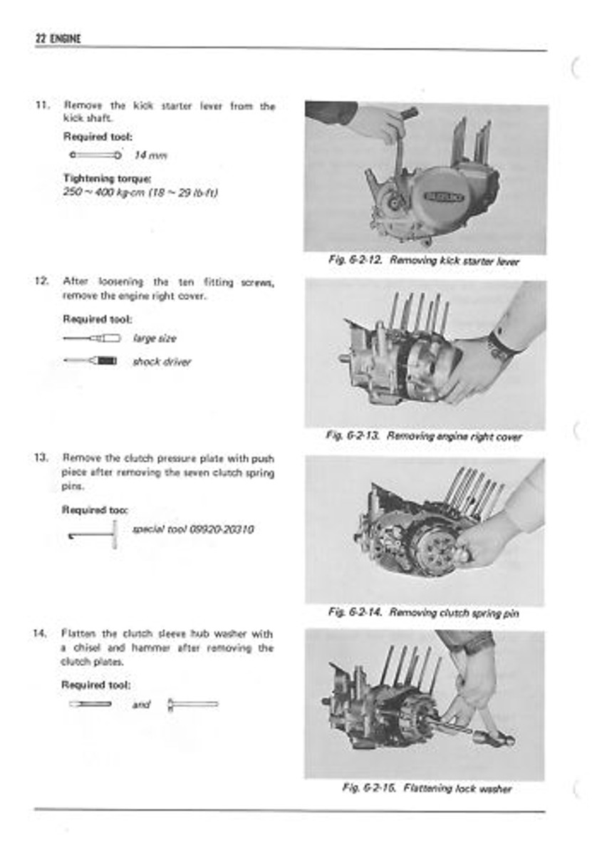 SUZUKI Workshop Manual GT125 1974 1975 1976 1977 1978