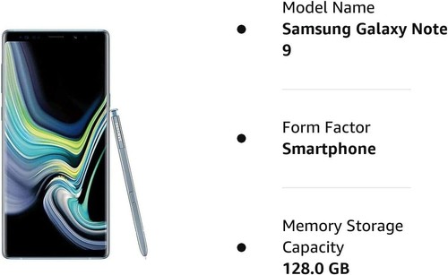 Samsung Galaxy Note9 128/512GB - Unlocked - Used Good (LCD SHADOW) - Afbeelding 12 van 18