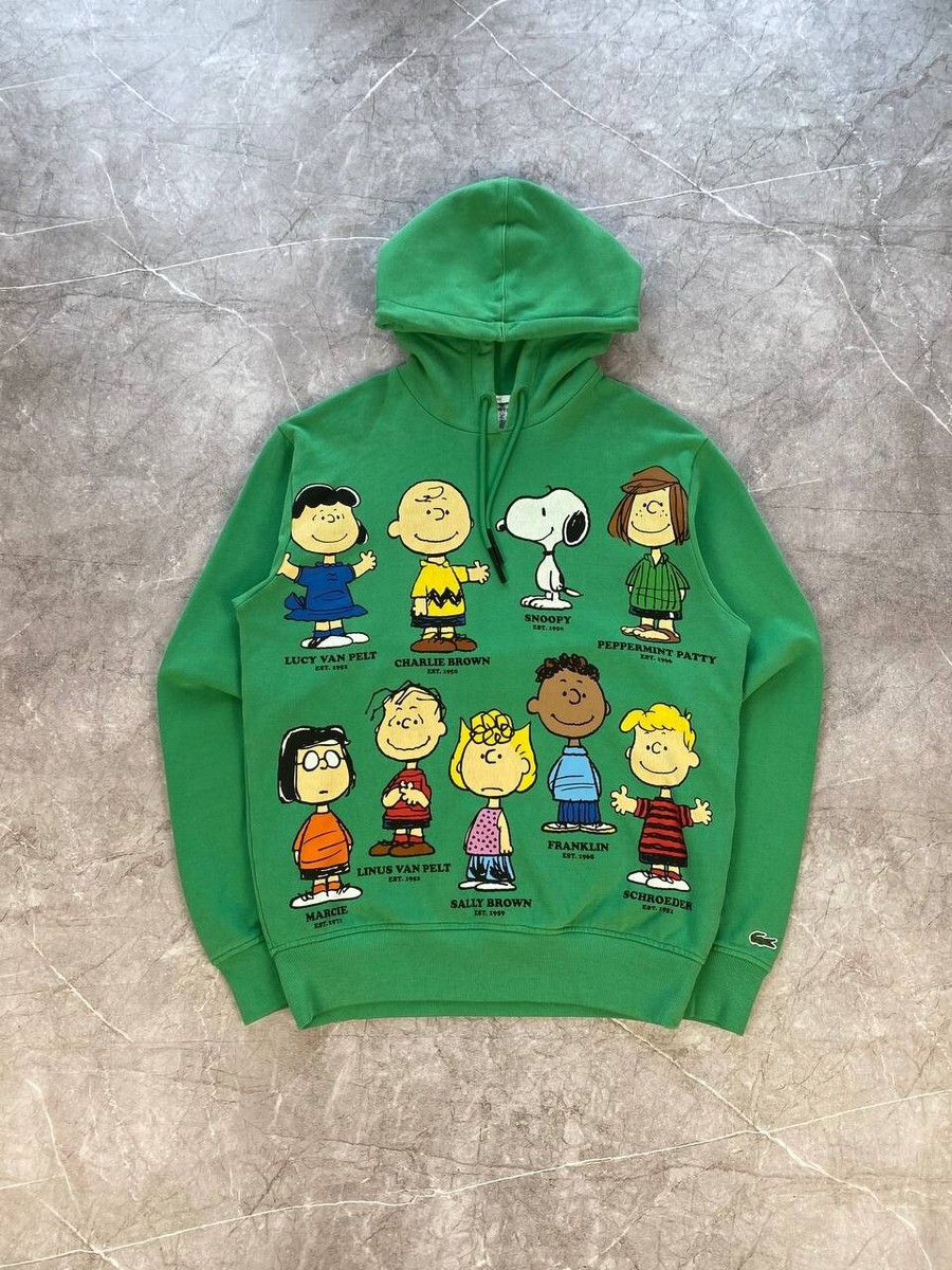 LACOSTE×PEANUTSコラボトレーナー　40サイズ Lacoste x Peanuts Organic Cotton Snoopy Print Classic Fit