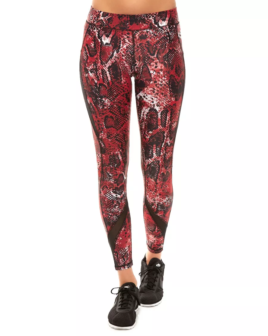 HPE HUMAN PERFORMANCE ENGINEERING RED SNAKE X Leggings Red/Black