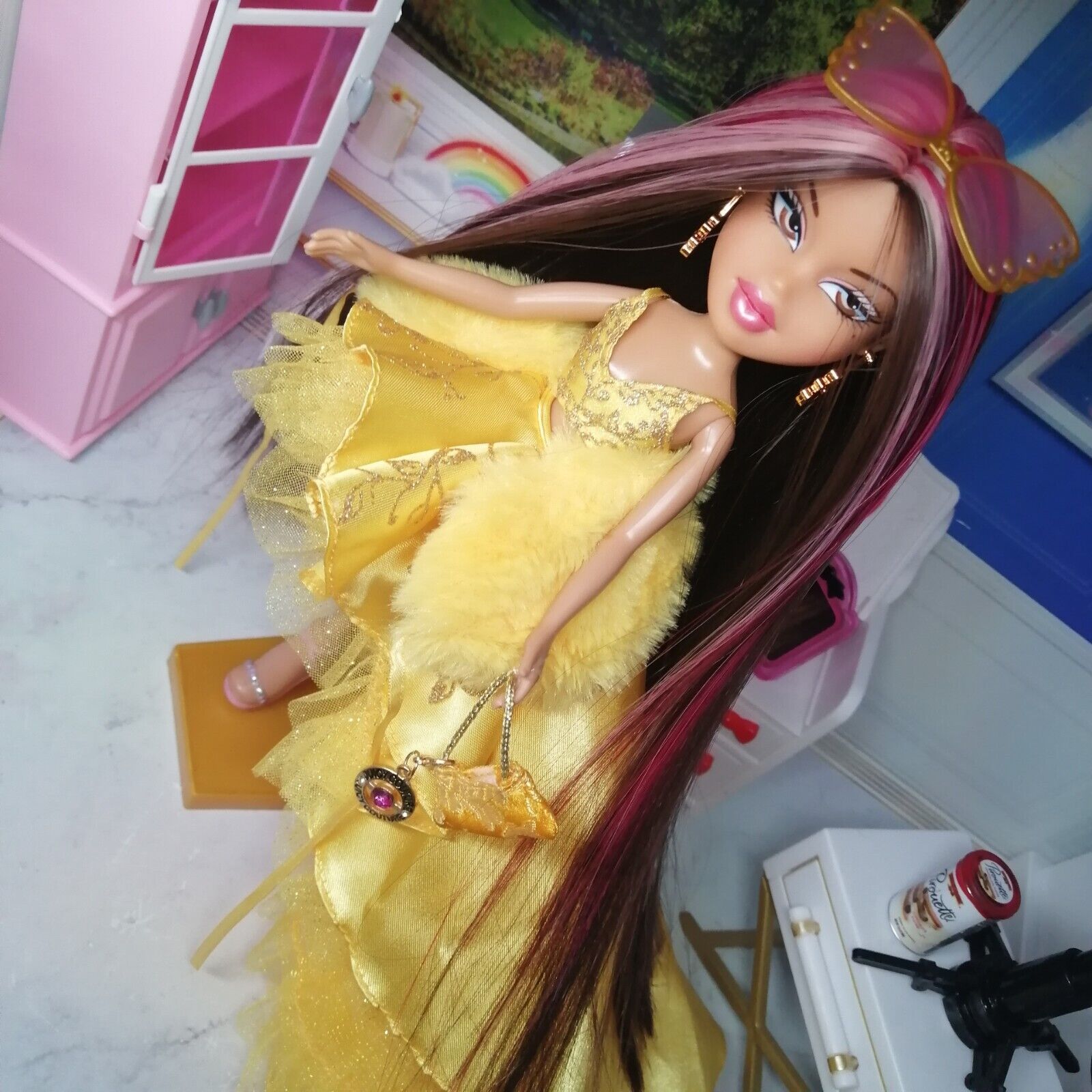 Bratz Custom Doll OOAK Reroot Yasmin Black friday 2012 Y2k Barbie Collector Toy 
