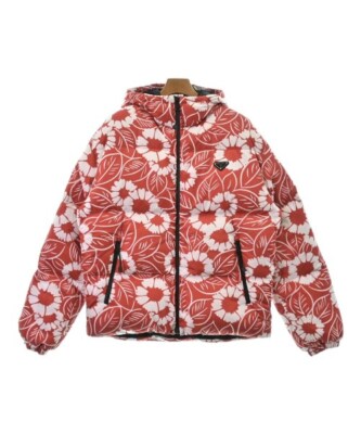 PRADA Down Jacket / Down Vest RedxWhite(Flower Pattern) S PRADA Down Jacket / Down Vest RedxWhite(Flower Pattern) S