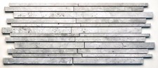 Grey Marble Stripe 6x12 Matchstick Mosaic Decorative Wall Tile Backsplash