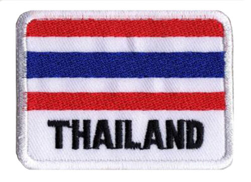 Toppa Stemma Toppa Bandiera Thailandia Thailand 70 X 45 MM - Picture 1 of 2