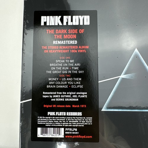 Pink Floyd Dark Side of the Moon Vinyl 2016 LP Remastered NEU VERSIEGELT PFRLP8 - Bild 2 von 5