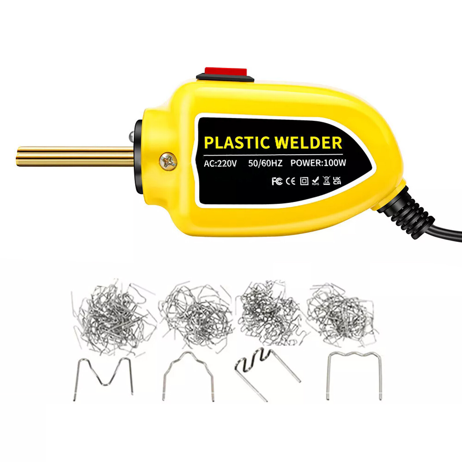 Hot Stapler Plastic Welding Machine Mini 100W Heat Gun Car Soldering RepairTool-image