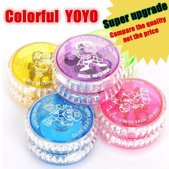 5X Kids Child Flashing LED Glow YOYO Toys Party Light Up Funny YoYo