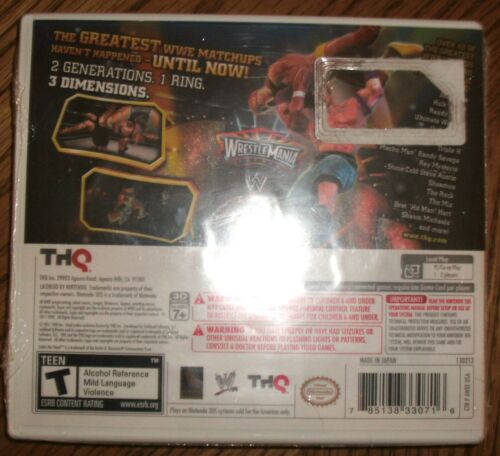 WWE All Stars (Nintendo 3DS, 2011) THQ Wrestling Game New Sealed - Picture 2 of 2