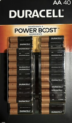Duracell Power Boost AA Alkaline Batteries (Pack of 40)
