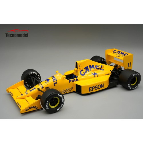 New Tecnomodel LOTUS 101 HONDA N12 GP 1989 1:18 Model Car Yellow TM18-350C KidBX - 第 1/2 張圖片