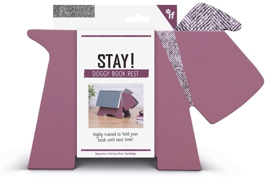 Stay! Doggy Book Rest - Purple | Reader | Book Lover | Book Holder