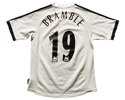 Vintage Adidas Newcastle 2002 Away Shirt Bramble 19 (sehr gut) Jugendliche 164