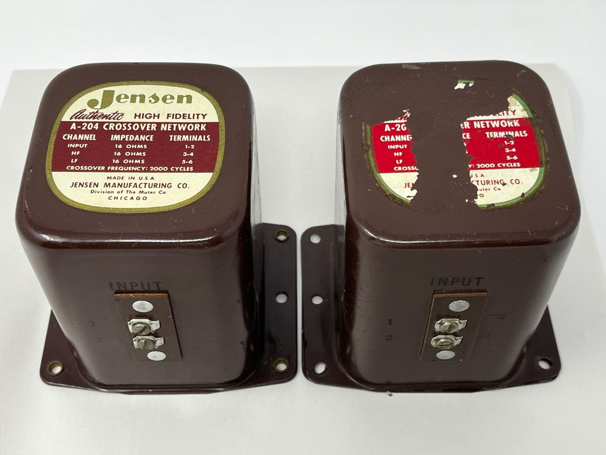 JENSEN IMPERIAL SPEAKER A-204 High Fidelity Crossover Set Of 2