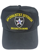US ARMY SECOND 2ND ID INFANTRY DIVISION HAT 2 CAP INDIAN HEAD VETERAN SOLDIER