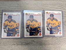 3 x 1991-92 Niklas Lidstrom Upper Deck Canada Cup rookie card 