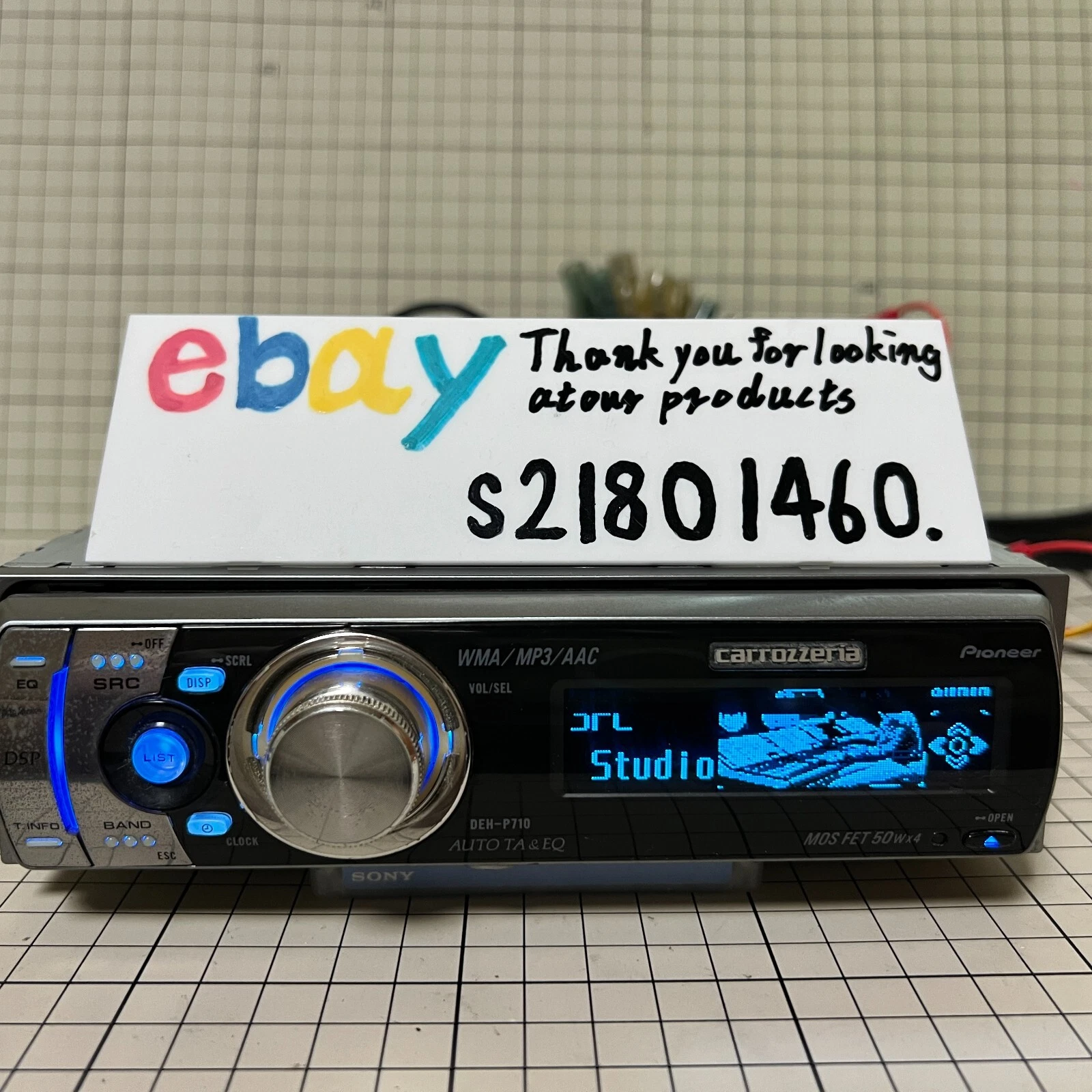 Carrozzeria DEH-P710 CD Player Pioneer Head Unit Car Audio Stereo used