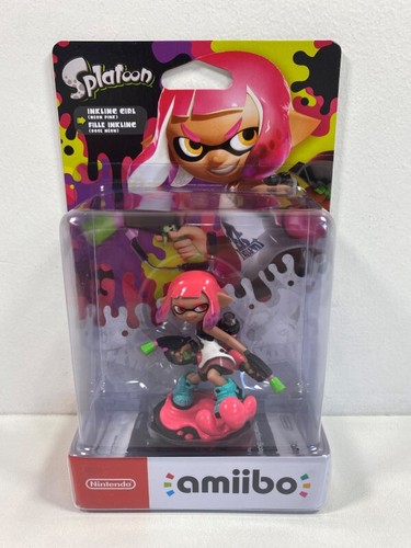 Figurine Amiibo Splatoon - Fille Inkling (rose Néon) Nintendo - La Figurine pas cher