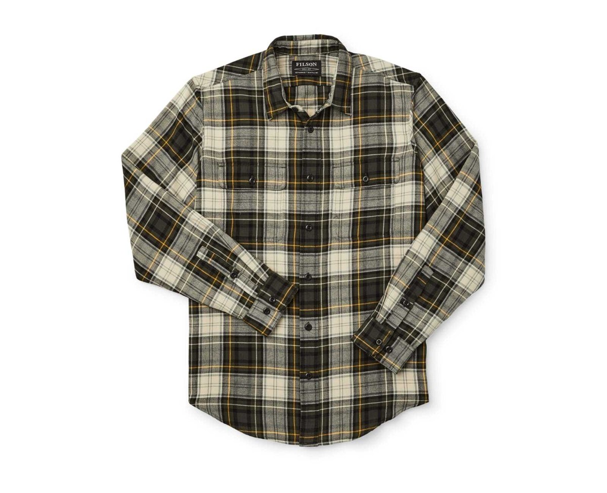 Filson Scout Shirt 20049628 Forest Hunt Olive Gold Gray